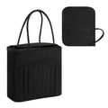 Canvas Yarn & Knitting Organizer Bag — Black — supplier product photo; styling supplies excluded